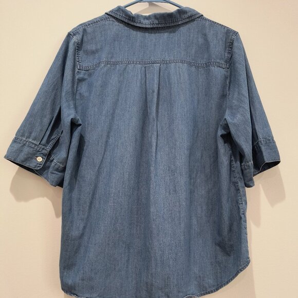 J. Crew Button-Up Chambray Shirt- LT - Picture 7 of 10